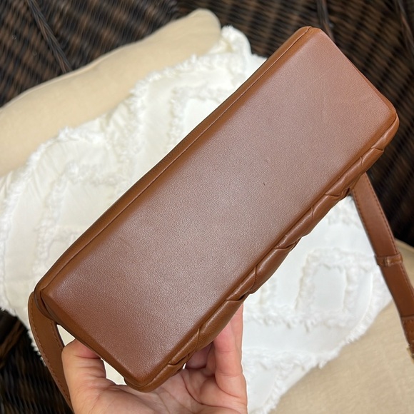 DUNE LONDON woven LEATHER crossbody brown - Picture 6 of 17